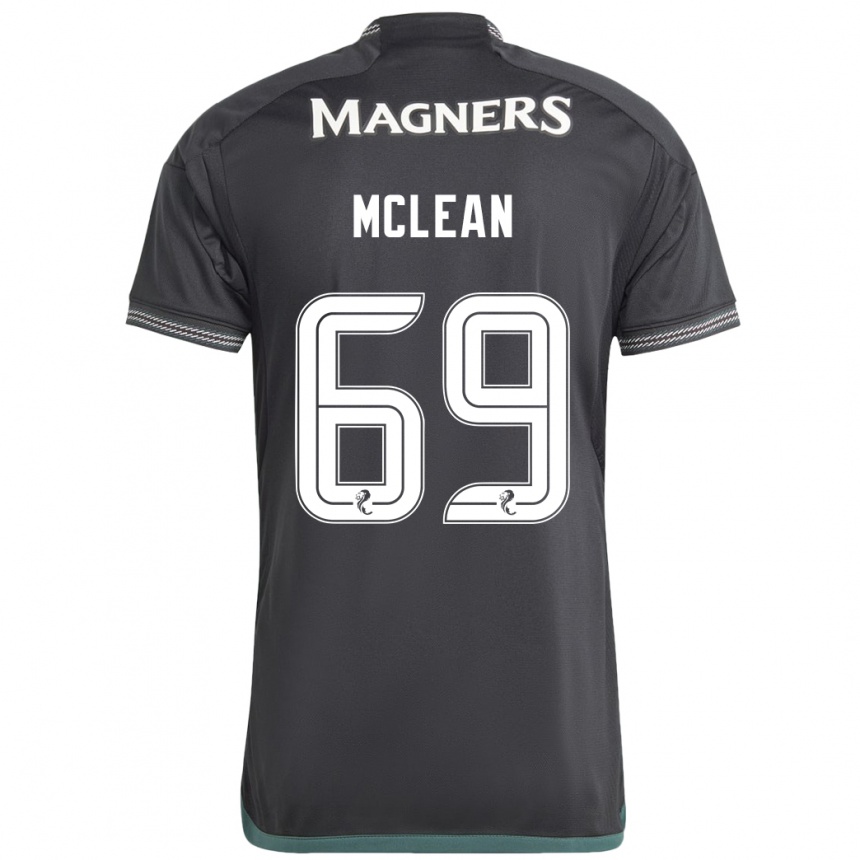 Moteriškas Kai Mclean #69 Juoda Išvykos Marškinėliai 2023/24 T-Shirt
