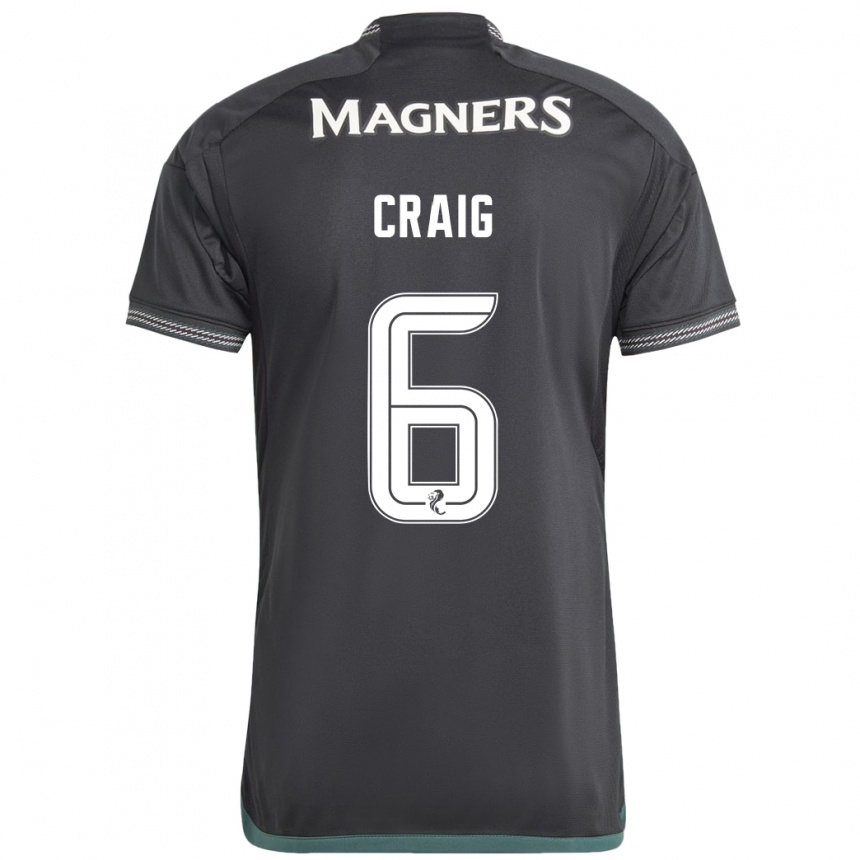 Moteriškas Chloe Craig #6 Juoda Išvykos Marškinėliai 2023/24 T-Shirt