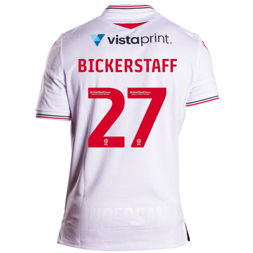 Moteriškas Jake Bickerstaff #27 Baltas Išvykos Marškinėliai 2023/24 T-Shirt