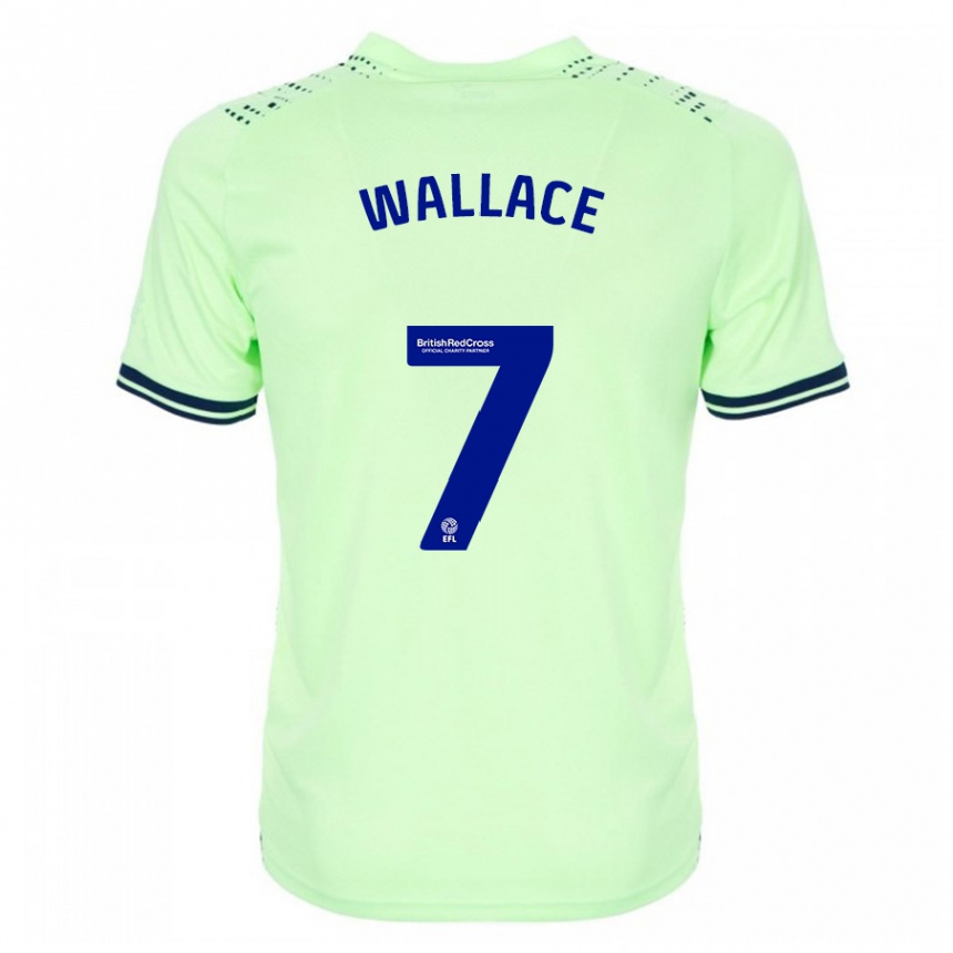 Moteriškas Jed Wallace #7 Karinis Jūrų Laivynas Išvykos Marškinėliai 2023/24 T-Shirt