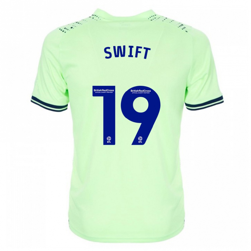 Moteriškas John Swift #19 Karinis Jūrų Laivynas Išvykos Marškinėliai 2023/24 T-Shirt