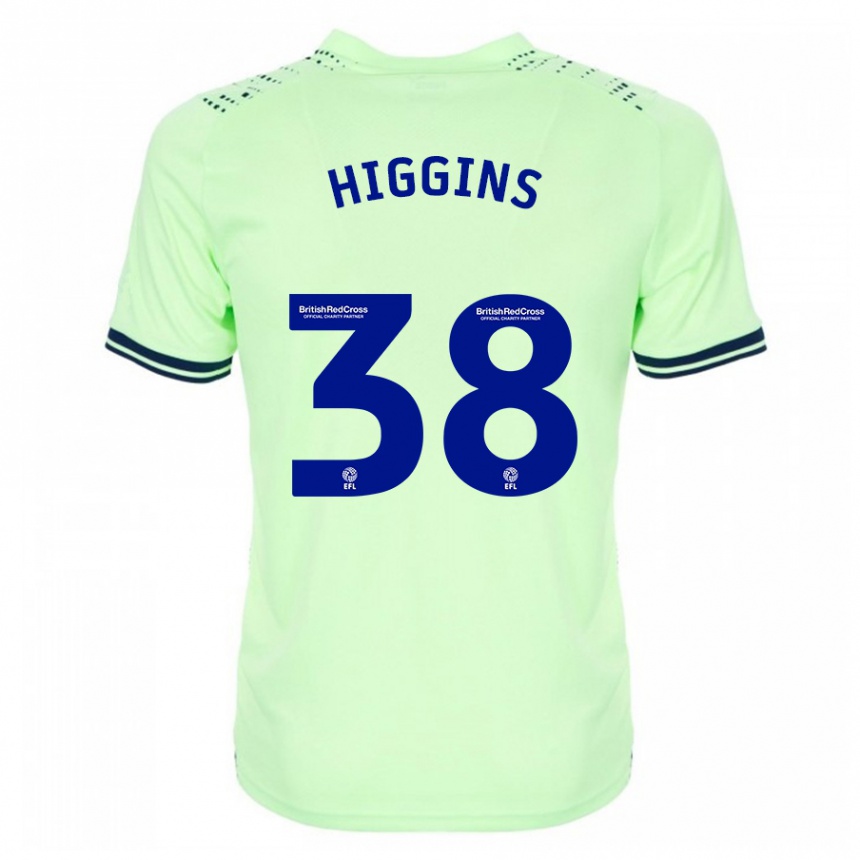 Moteriškas Akeel Higgins #38 Karinis Jūrų Laivynas Išvykos Marškinėliai 2023/24 T-Shirt