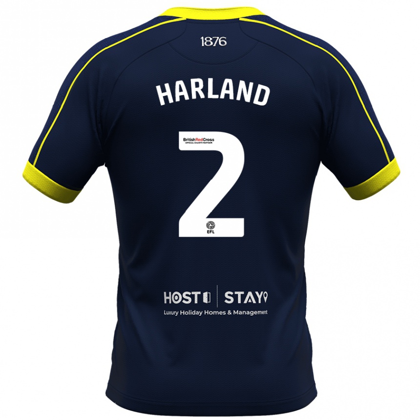 Moteriškas Jane Harland #2 Karinis Jūrų Laivynas Išvykos Marškinėliai 2023/24 T-Shirt