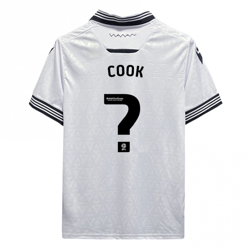 Moteriškas Luke Cook #0 Baltas Išvykos Marškinėliai 2023/24 T-Shirt