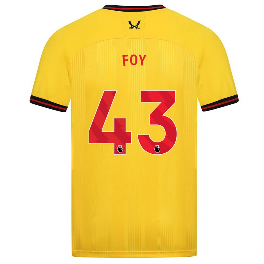 Moteriškas Gus Foy #43 Geltona Išvykos Marškinėliai 2023/24 T-Shirt