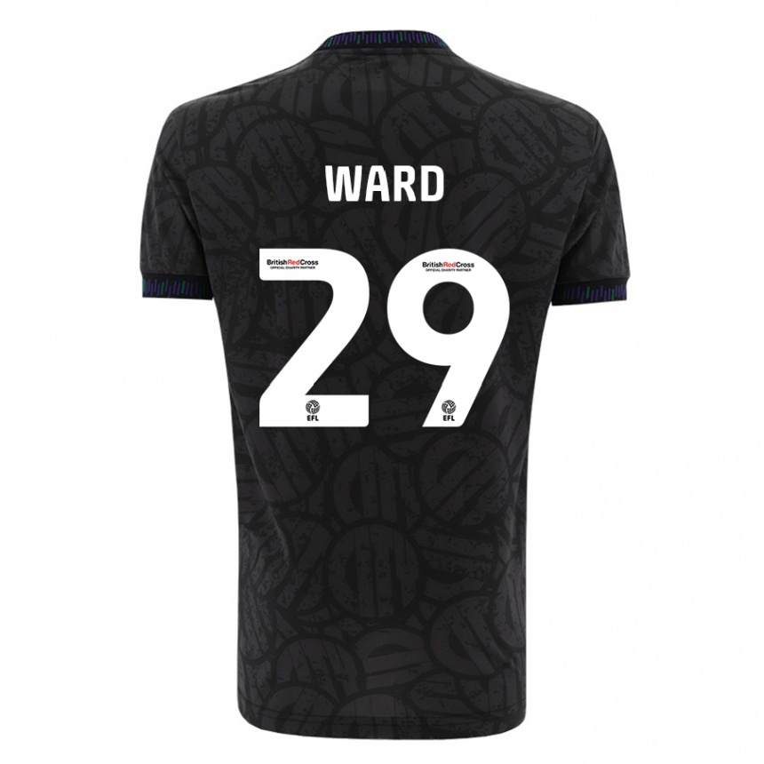 Moteriškas Mari Ward #29 Juoda Išvykos Marškinėliai 2023/24 T-Shirt