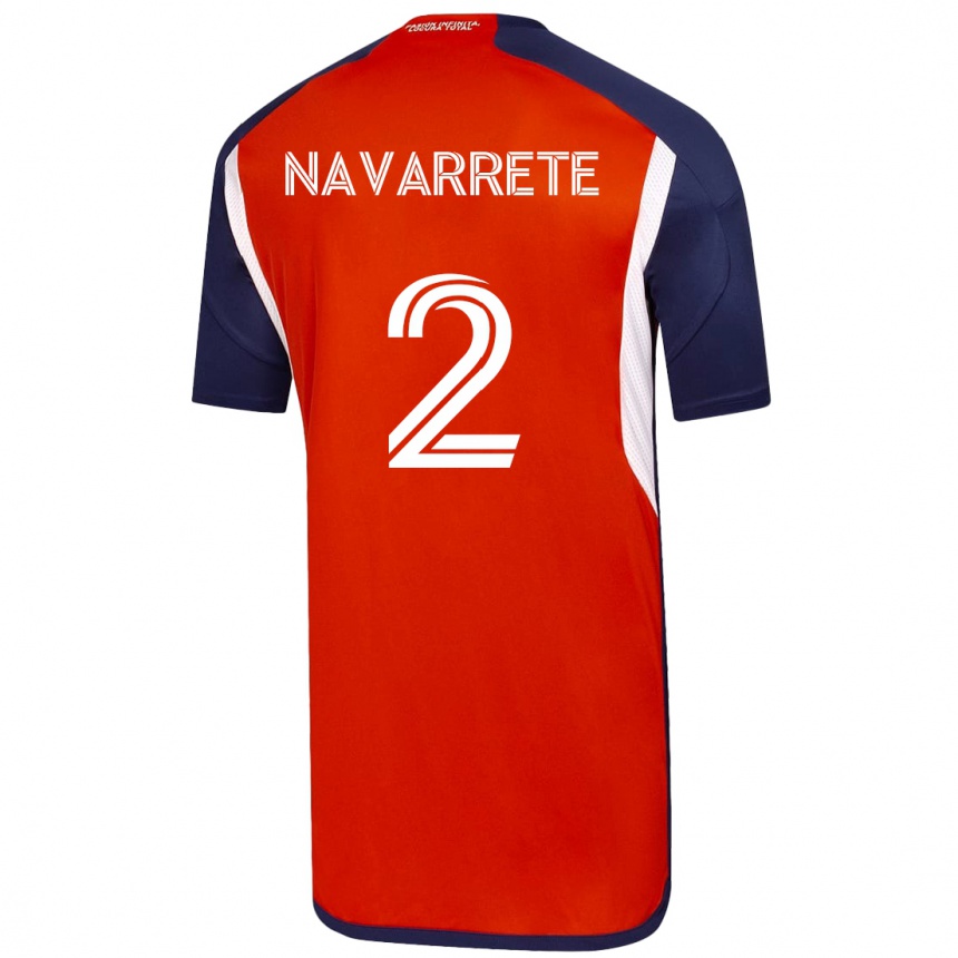 Moteriškas Daniel Navarrete #2 Baltas Išvykos Marškinėliai 2023/24 T-Shirt