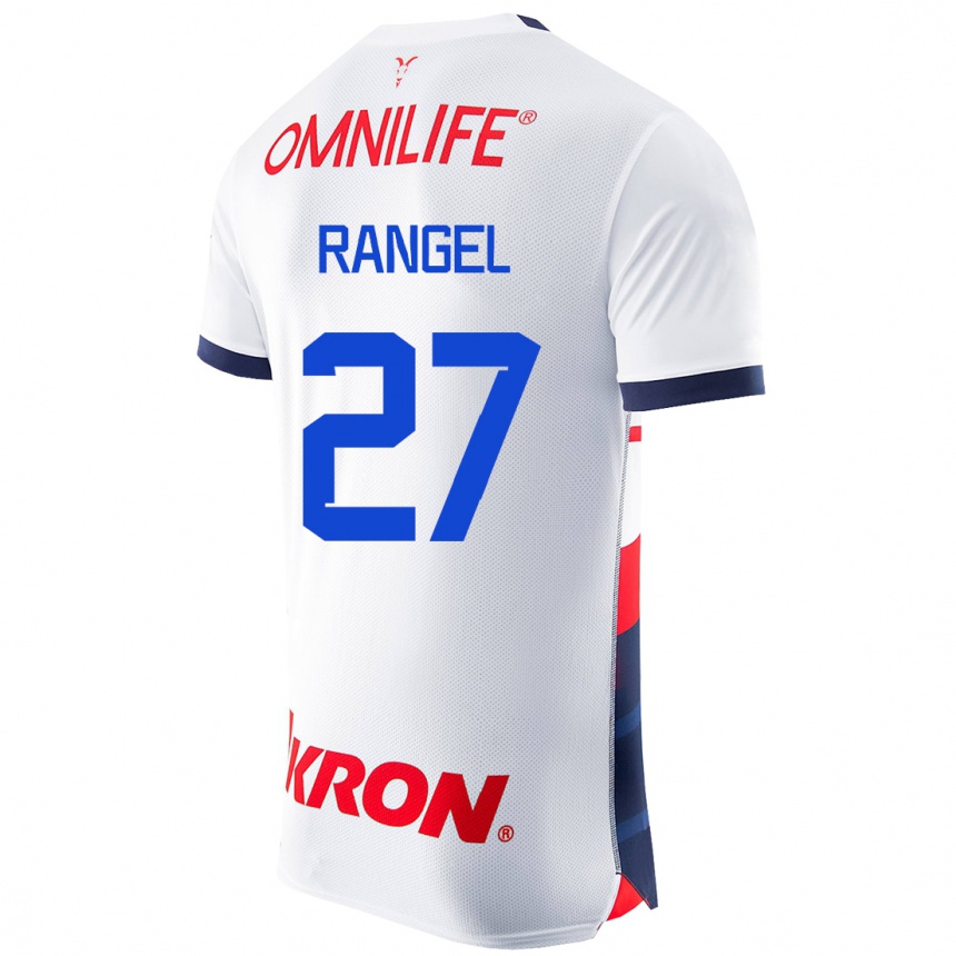 Moteriškas José Rangel #27 Baltas Išvykos Marškinėliai 2023/24 T-Shirt