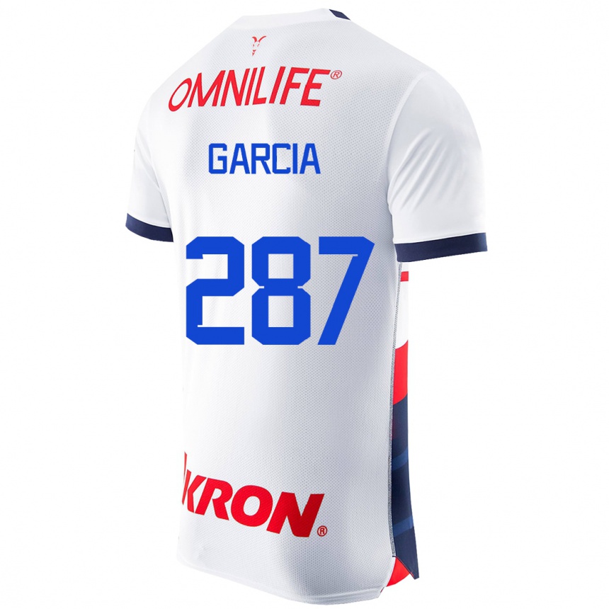 Moteriškas Gael García #287 Baltas Išvykos Marškinėliai 2023/24 T-Shirt