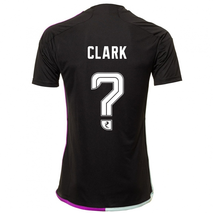 Moteriškas Ellis Clark #0 Juoda Išvykos Marškinėliai 2023/24 T-Shirt