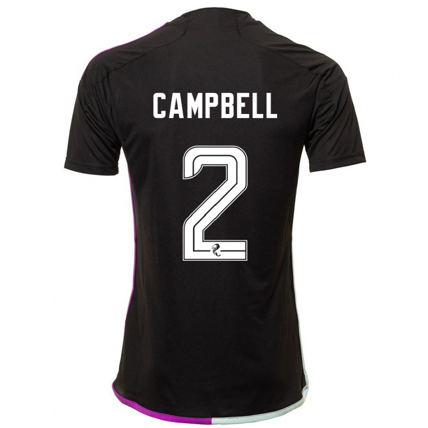 Moteriškas Loren Campbell #2 Juoda Išvykos Marškinėliai 2023/24 T-Shirt