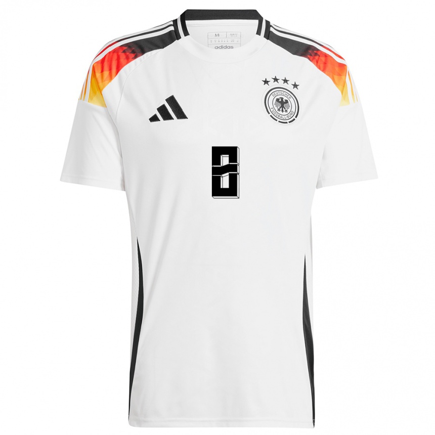 Vaikiškas Vokietija Leon Goretzka #8 Baltas Namų Marškinėliai 24-26 T-Shirt