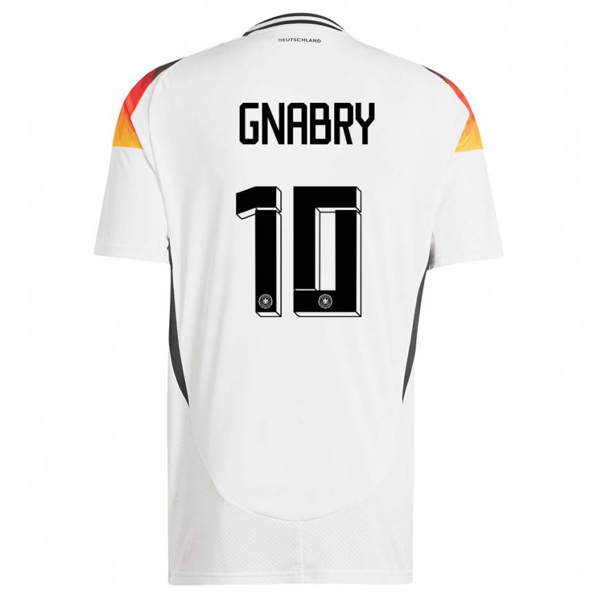 Vaikiškas Vokietija Serge Gnabry #10 Baltas Namų Marškinėliai 24-26 T-Shirt