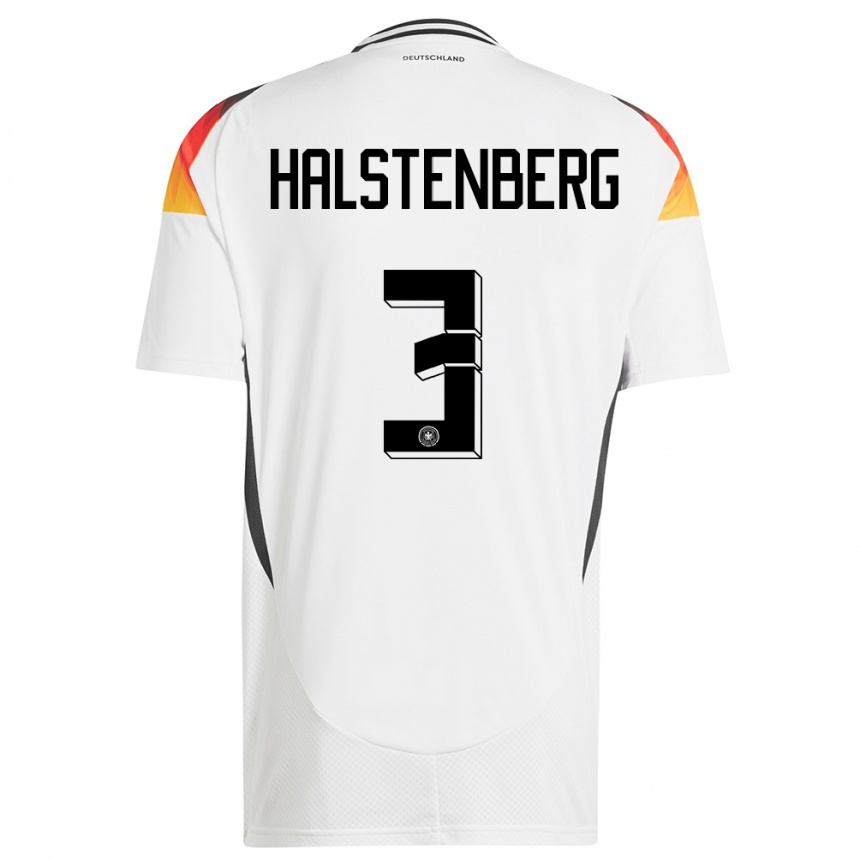 Vaikiškas Vokietija Marcel Halstenberg #3 Baltas Namų Marškinėliai 24-26 T-Shirt