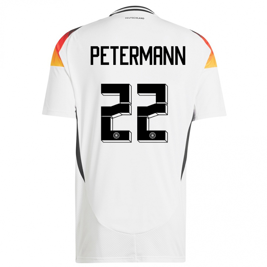 Vaikiškas Vokietija Lena Petermann #22 Baltas Namų Marškinėliai 24-26 T-Shirt