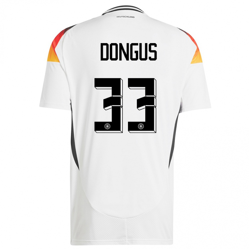 Vaikiškas Vokietija Fabienne Dongus #33 Baltas Namų Marškinėliai 24-26 T-Shirt