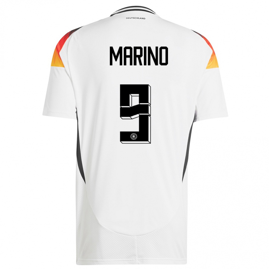 Vaikiškas Vokietija Stefano Marino #9 Baltas Namų Marškinėliai 24-26 T-Shirt