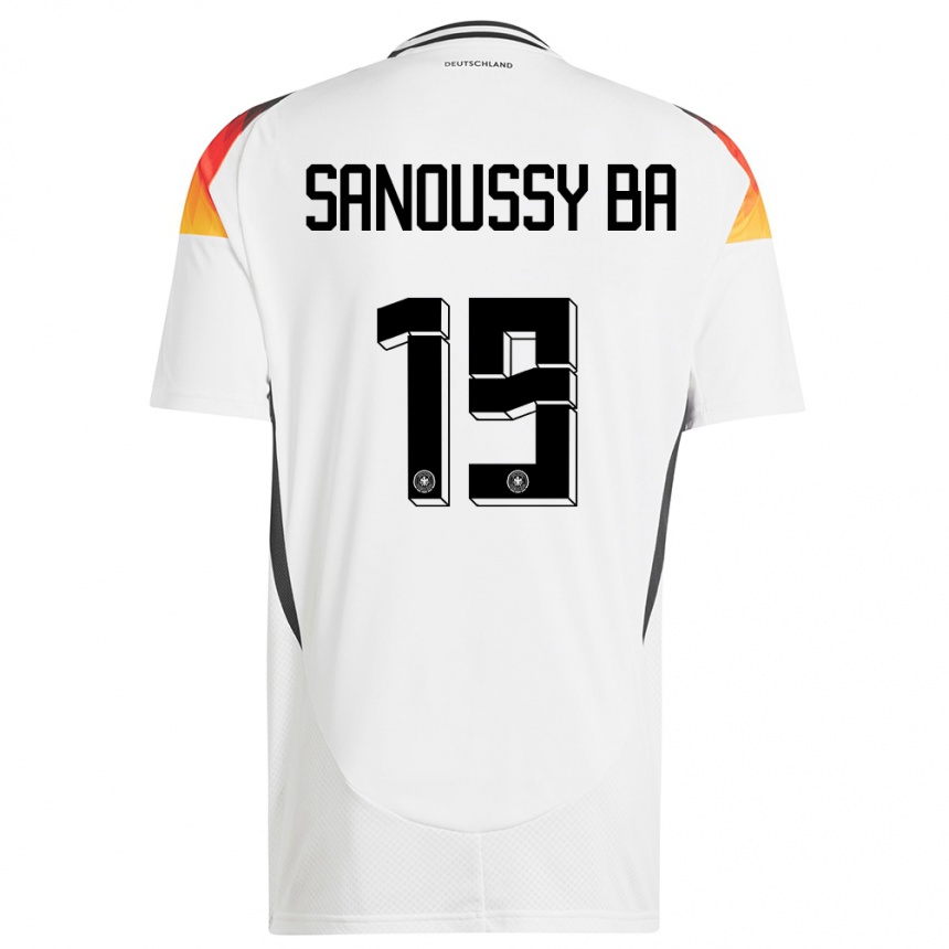 Vaikiškas Vokietija Sanoussy Ba #19 Baltas Namų Marškinėliai 24-26 T-Shirt