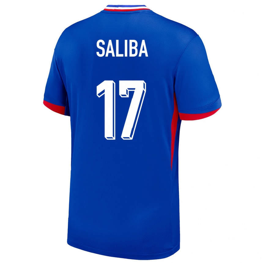 Vaikiškas Prancūzija William Saliba #17 Mėlyna Namų Marškinėliai 24-26 T-Shirt