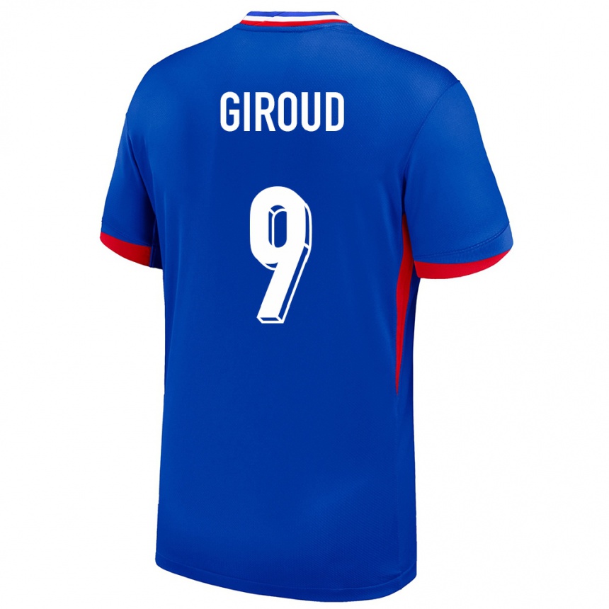 Vaikiškas Prancūzija Olivier Giroud #9 Mėlyna Namų Marškinėliai 24-26 T-Shirt