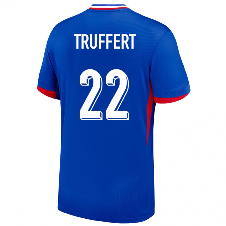 Vaikiškas Prancūzija Adrien Truffert #22 Mėlyna Namų Marškinėliai 24-26 T-Shirt