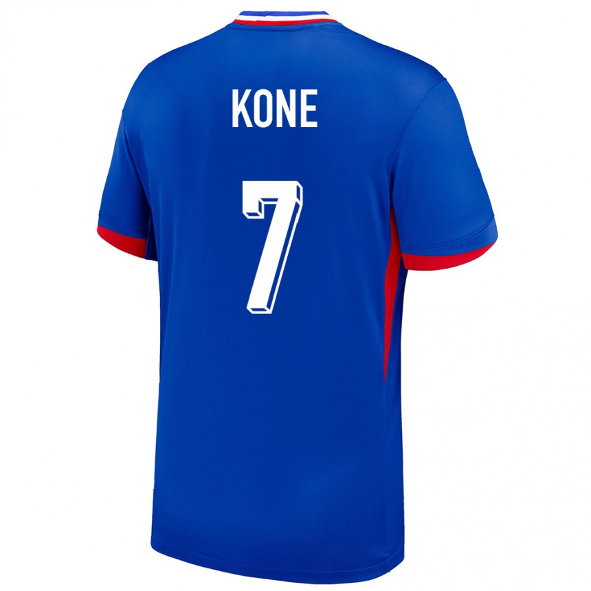 Vaikiškas Prancūzija Kouadio Kone #7 Mėlyna Namų Marškinėliai 24-26 T-Shirt