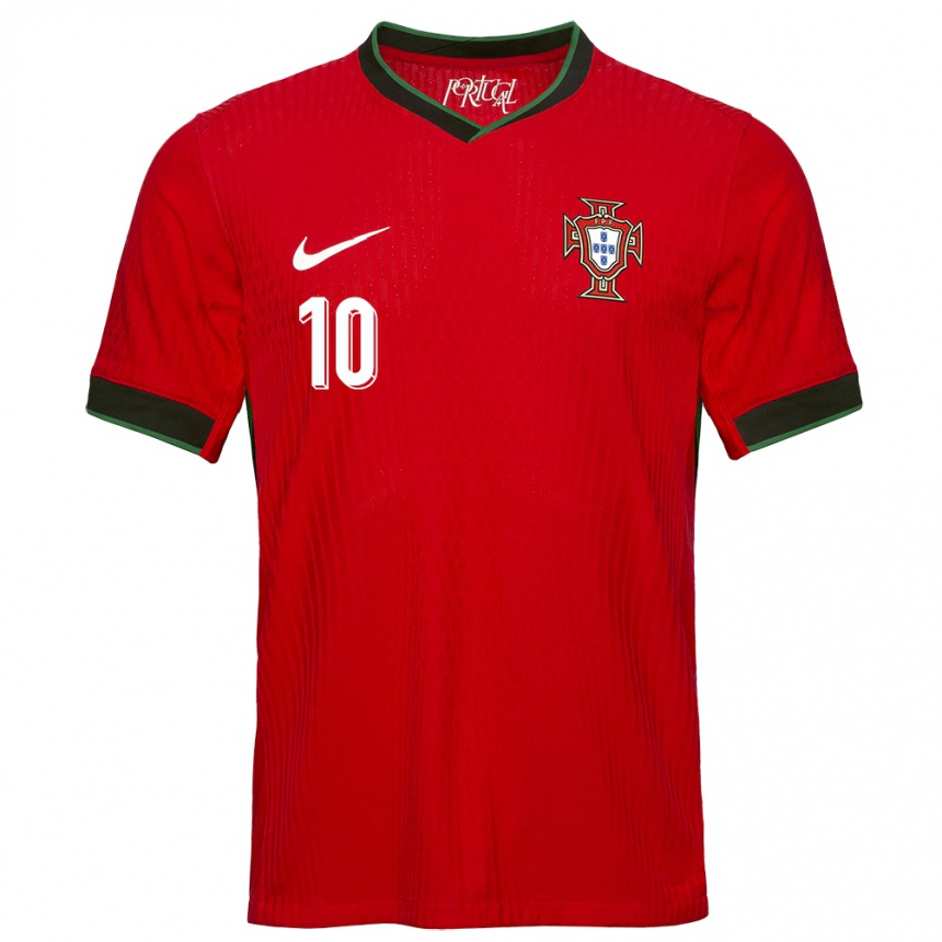 Vaikiškas Portugalija Tiago Freitas #10 Raudona Namų Marškinėliai 24-26 T-Shirt