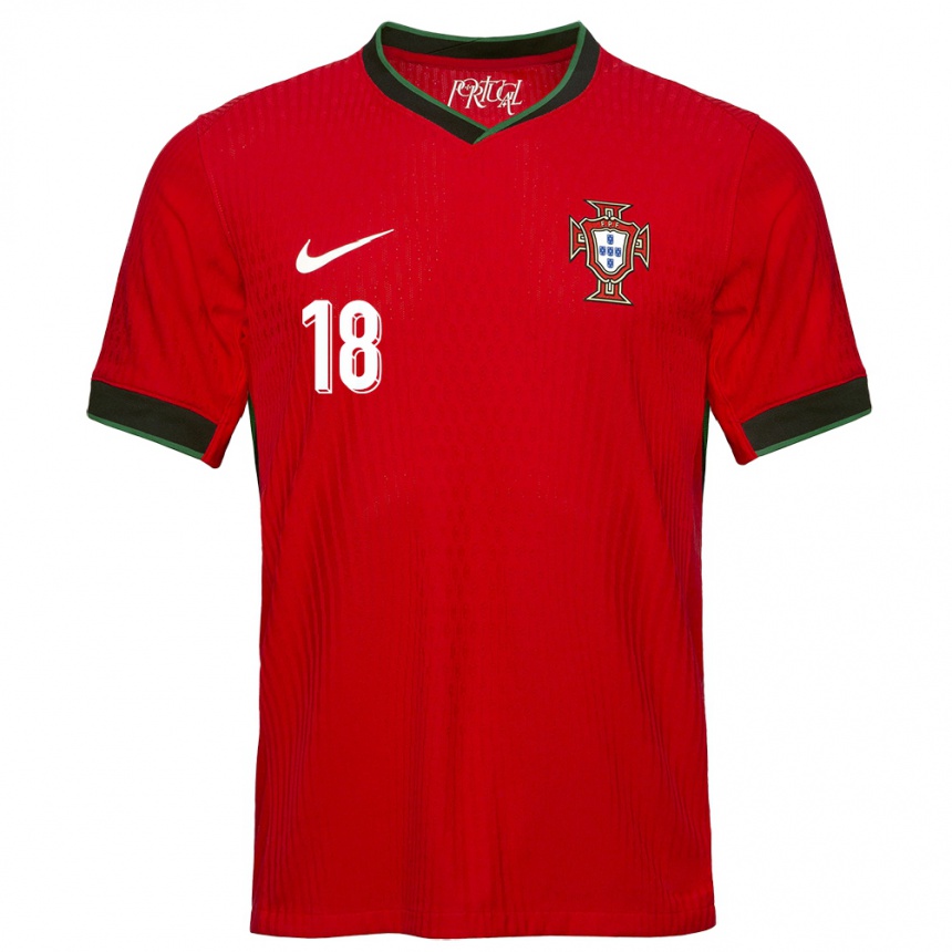 Vaikiškas Portugalija Gustavo Sa #18 Raudona Namų Marškinėliai 24-26 T-Shirt