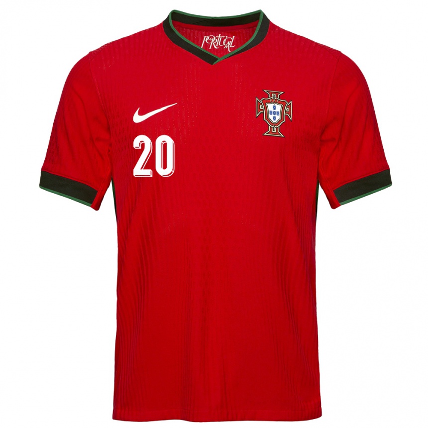 Vaikiškas Portugalija Joao Cancelo #20 Raudona Namų Marškinėliai 24-26 T-Shirt