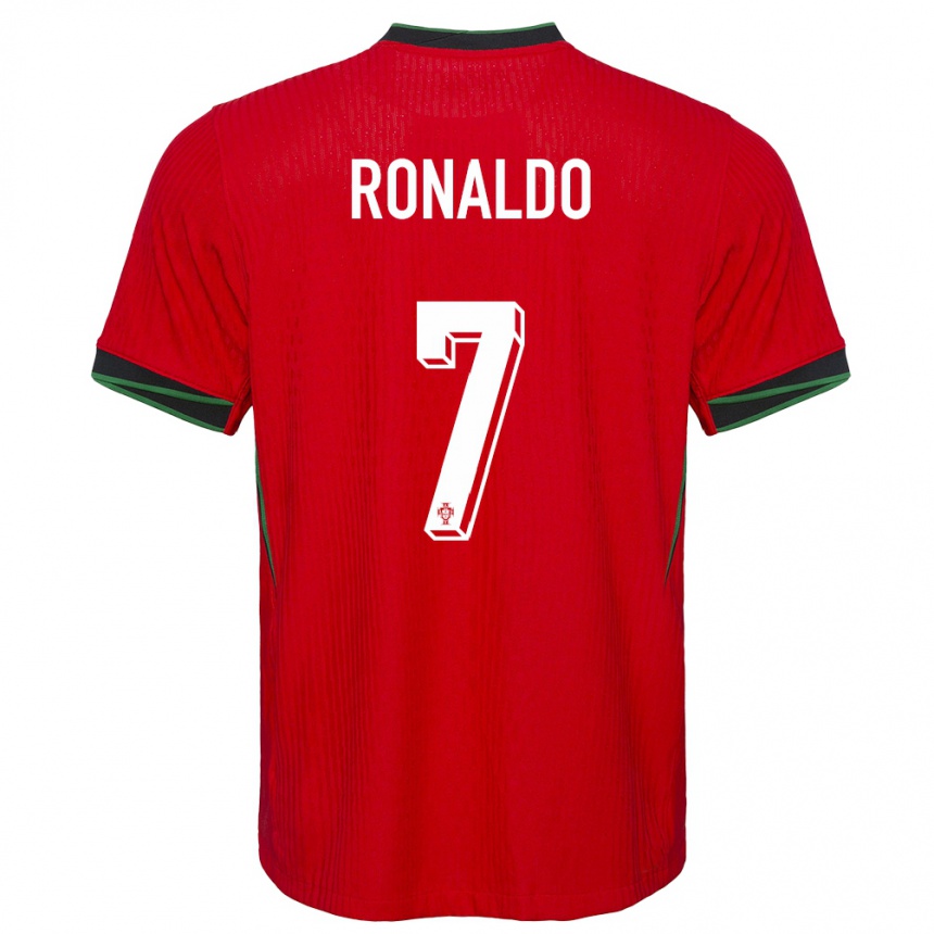 Vaikiškas Portugalija Cristiano Ronaldo #7 Raudona Namų Marškinėliai 24-26 T-Shirt