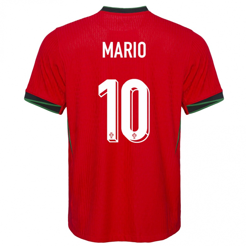 Vaikiškas Portugalija Joao Mario #10 Raudona Namų Marškinėliai 24-26 T-Shirt