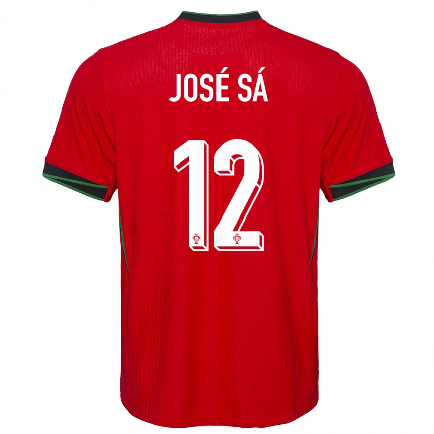 Vaikiškas Portugalija Jose Sa #12 Raudona Namų Marškinėliai 24-26 T-Shirt