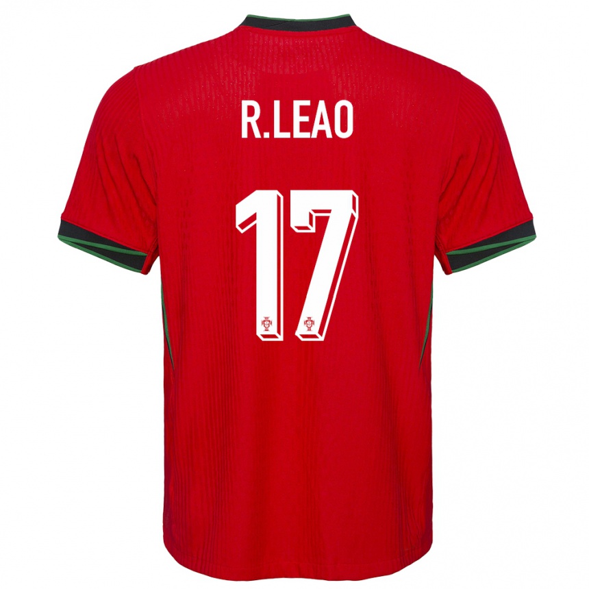 Vaikiškas Portugalija Rafael Leao #17 Raudona Namų Marškinėliai 24-26 T-Shirt