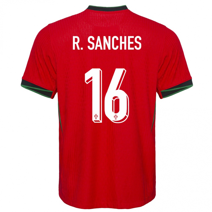 Vaikiškas Portugalija Renato Sanches #16 Raudona Namų Marškinėliai 24-26 T-Shirt