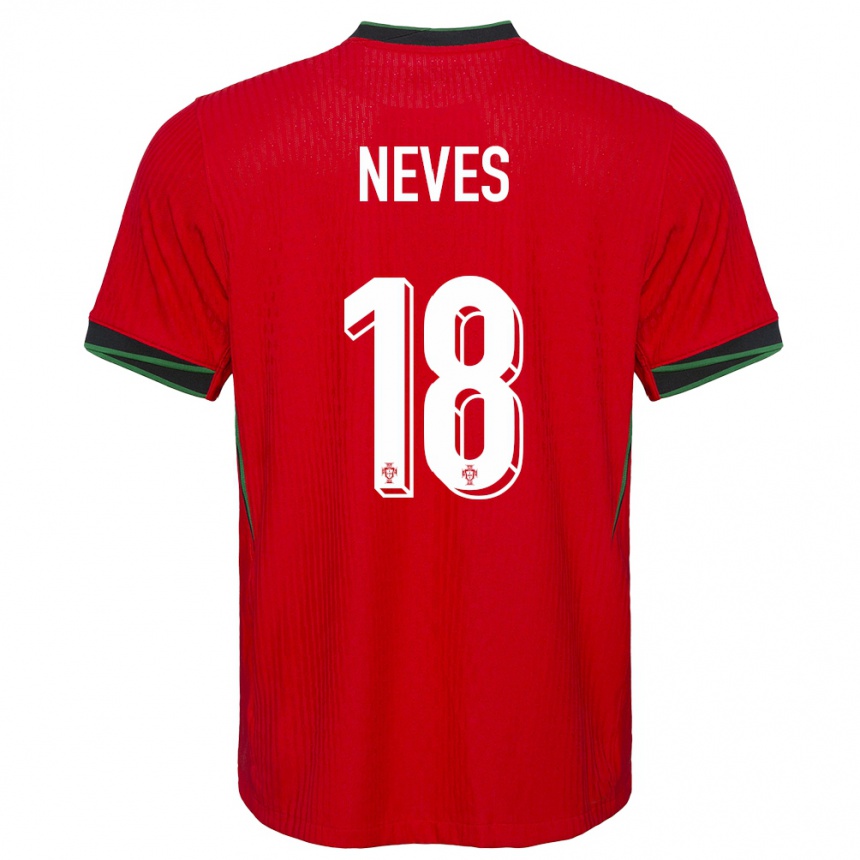 Vaikiškas Portugalija Ruben Neves #18 Raudona Namų Marškinėliai 24-26 T-Shirt