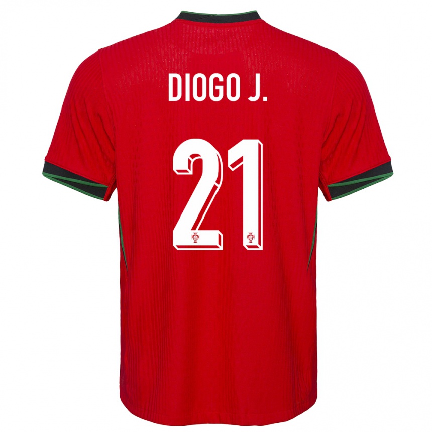 Vaikiškas Portugalija Diogo Jota #21 Raudona Namų Marškinėliai 24-26 T-Shirt