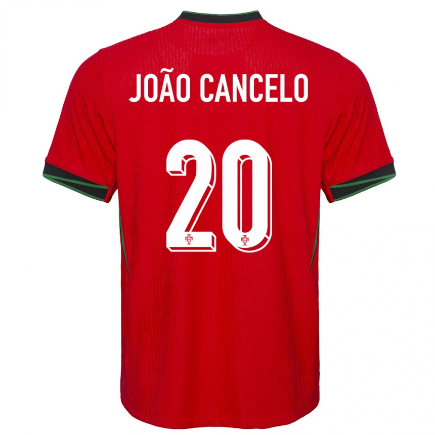 Vaikiškas Portugalija Joao Cancelo #20 Raudona Namų Marškinėliai 24-26 T-Shirt