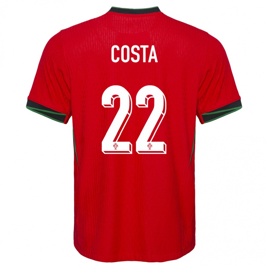 Vaikiškas Portugalija Diogo Costa #22 Raudona Namų Marškinėliai 24-26 T-Shirt