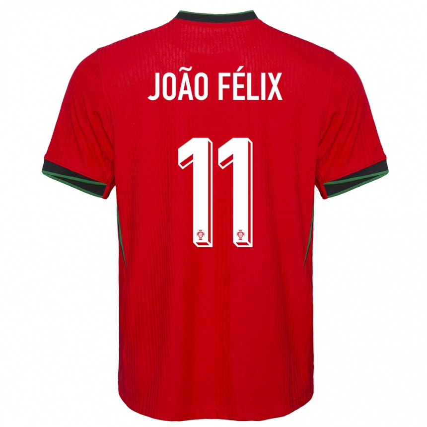 Vaikiškas Portugalija Joao Felix #11 Raudona Namų Marškinėliai 24-26 T-Shirt