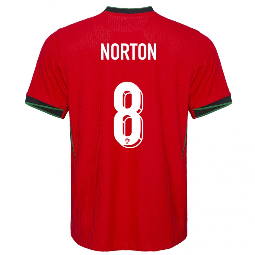 Vaikiškas Portugalija Andreia Norton #8 Raudona Namų Marškinėliai 24-26 T-Shirt