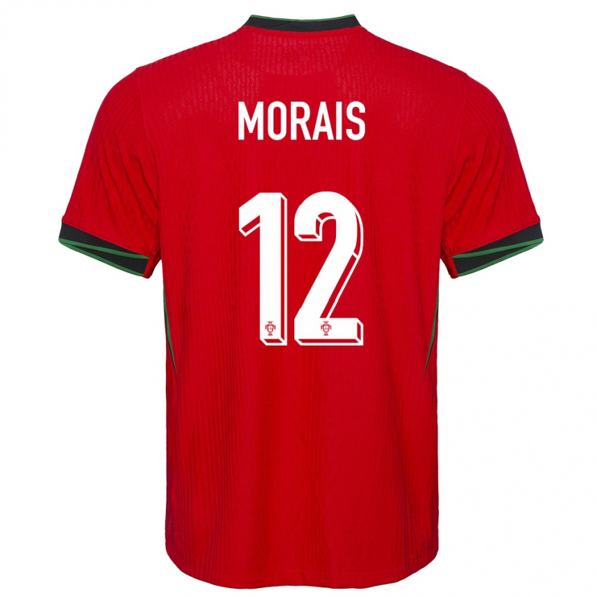 Vaikiškas Portugalija Patricia Morais #12 Raudona Namų Marškinėliai 24-26 T-Shirt