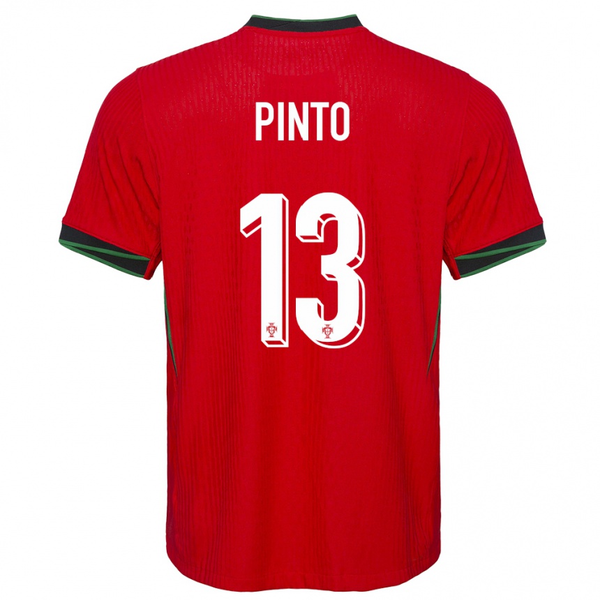 Vaikiškas Portugalija Fatima Pinto #13 Raudona Namų Marškinėliai 24-26 T-Shirt