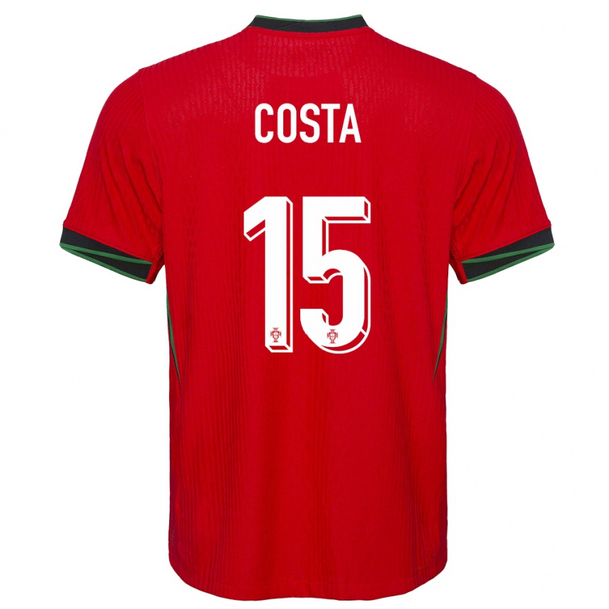 Vaikiškas Portugalija Carole Costa #15 Raudona Namų Marškinėliai 24-26 T-Shirt