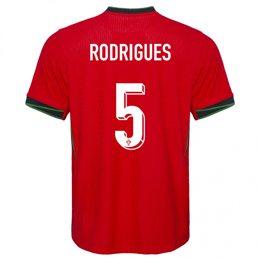 Vaikiškas Portugalija Rafael Rodrigues #5 Raudona Namų Marškinėliai 24-26 T-Shirt