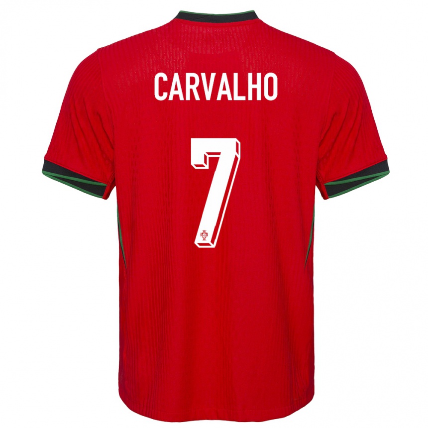 Vaikiškas Portugalija Fabio Carvalho #7 Raudona Namų Marškinėliai 24-26 T-Shirt