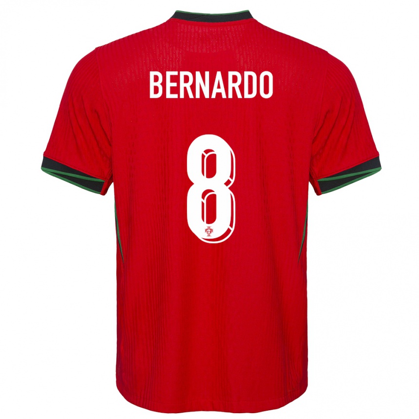 Vaikiškas Portugalija Paulo Bernardo #8 Raudona Namų Marškinėliai 24-26 T-Shirt