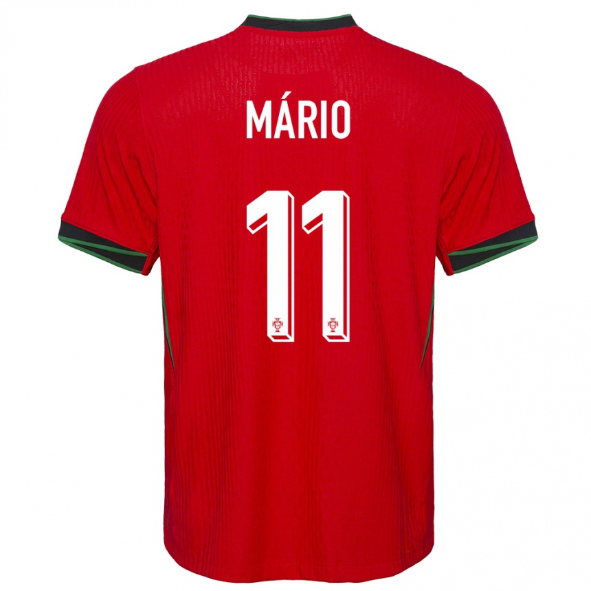 Vaikiškas Portugalija Joao Mario #11 Raudona Namų Marškinėliai 24-26 T-Shirt