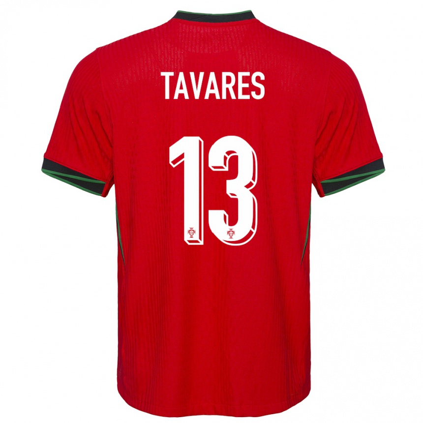 Vaikiškas Portugalija Nuno Tavares #13 Raudona Namų Marškinėliai 24-26 T-Shirt