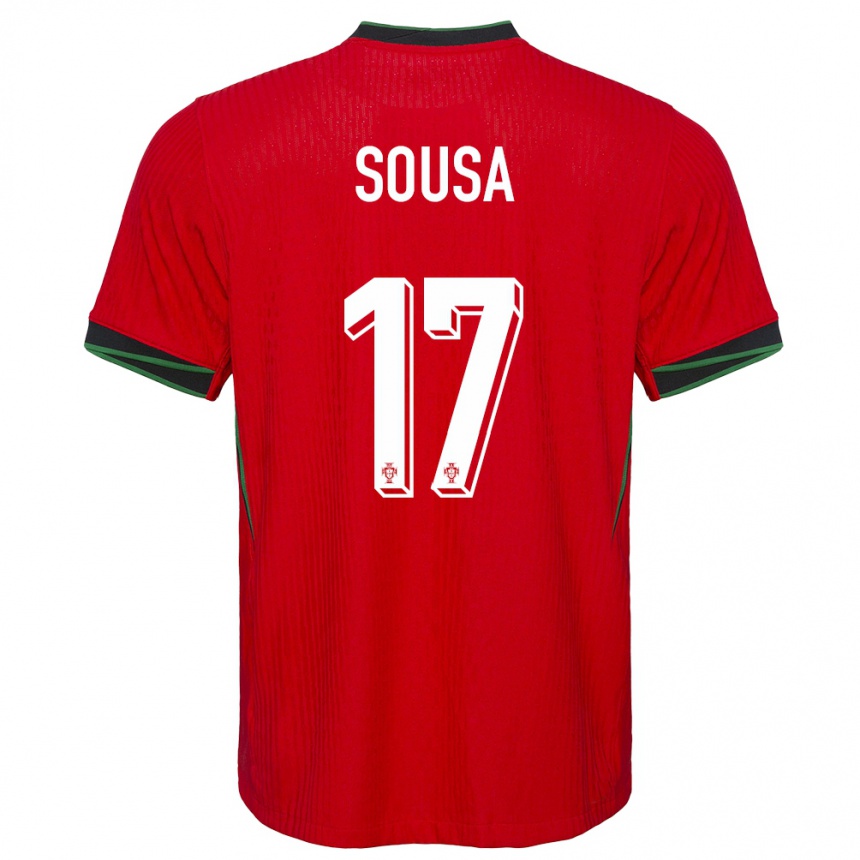 Vaikiškas Portugalija Vasco Sousa #17 Raudona Namų Marškinėliai 24-26 T-Shirt