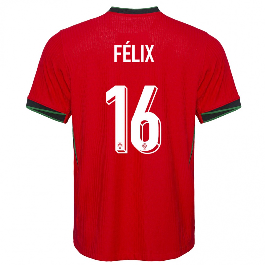 Vaikiškas Portugalija Hugo Felix #16 Raudona Namų Marškinėliai 24-26 T-Shirt